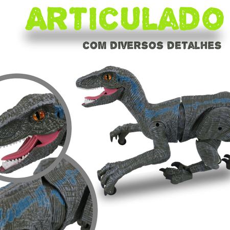 Imagem de Dinossauro Controle Remoto Velociraptor Bateria Recarregável