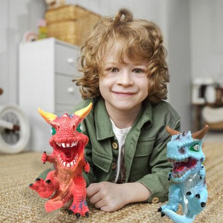 Imagem de Dinossauro De Borracha Miniatura Brinquedo animais infantil