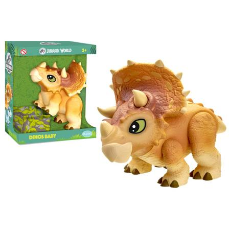 Imagem de Dinossauro de Brinquedo Infantil Vinil Triceratops Grande