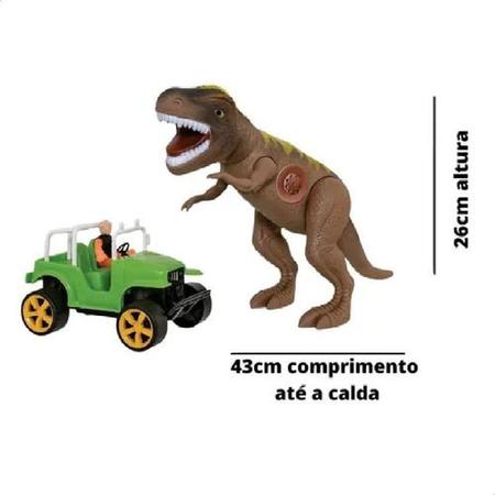Dinossauro Furious Tiranossauro Rex Grande Articulado Som - Adijomar -  Bonecos - Magazine Luiza