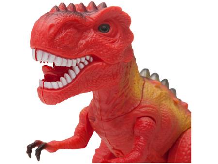 Dinossauro Tiranossauro Rex Emite Som e Luz 19cm - Pais e Filhos