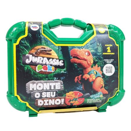 Jurassic Paki Dinossauro Kit Maleta Monta Desmonta Pakitoys