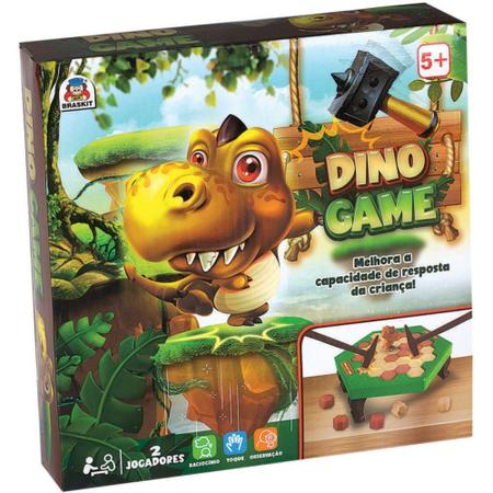 Jogo Dinosaur Game Braskit Quebra Pedra Dinossauros De 2 a 4 Jogadores +5  Anos - Outros Jogos - Magazine Luiza