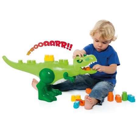 Imagem de Dinossauro Dino Jurassic Baby Land Com 30 Blocos Cardoso