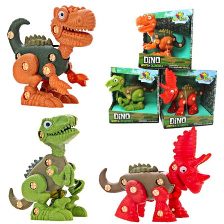 Dinossauro Monta Desmonta Dino Brinquedo Infantil T-Rex Dino Robo De Montar  Com Ferramenta Coleção : : Brinquedos e Jogos