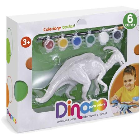 Brinquedo Dinossauro para Colorir c/tinta Lavável - Homeplay - Loja Kento -  Papelaria, material para escritório e informática.