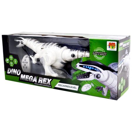 Dinossauro Robô Mecânico Dino Rex Anda Com Luz E Som - Fun Game - Robô -  Magazine Luiza