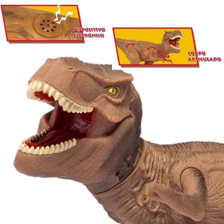 Brinquedo Dinossauro T-Rex 42cm Dino World - Cotiplás 2088