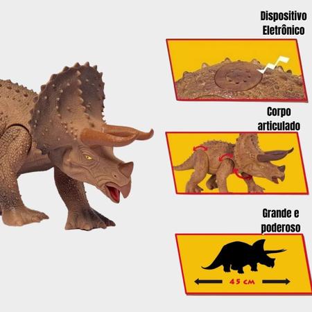 DINOSSAURO TIRANOSSAURO REX DINO WORLD C/ SOM COTIPLAS 2088