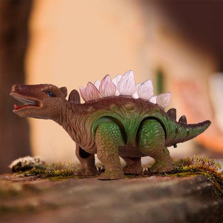 Imagem de Dinossauro Elétrico Brinquedo Infantil Som Luzes Marrom