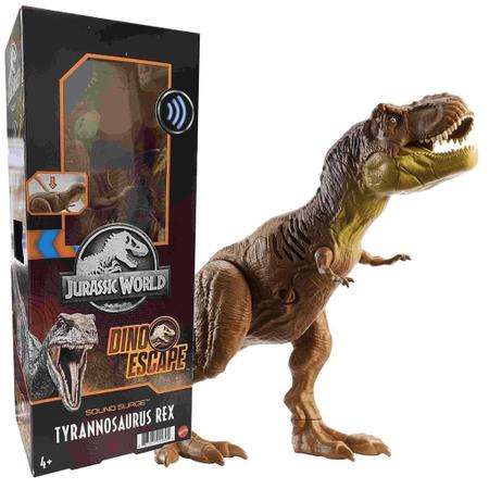 Dinossauro Articulado com Som - Tiranossauro Rex - Ataque e Devore -  Jurassic World Dominion - Mattel - Bonecos - Magazine Luiza