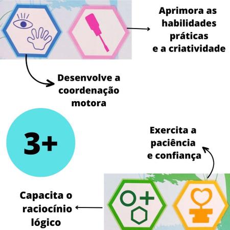 Dinossauro Monta e Desmonta ZB956 Mod 3 - Art Brink - nivalmix