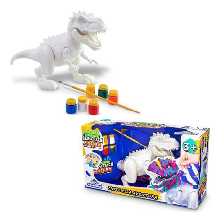 Dinossauro Para Pintar Tiranossauro Rex Com Boca Articulada - Adijomar Imagem de Dinossauro Para Pintar Tiranossauro Rex Com Boca Articulada