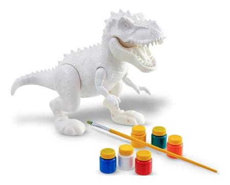 Dinossauro Para Pintar Tiranossauro Rex Com Boca Articulada - Adijomar Imagem de Dinossauro Para Pintar Tiranossauro Rex Com Boca Articulada