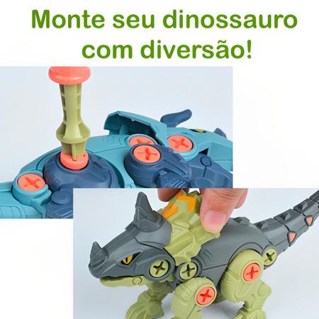 Brinquedo Dinossauro Colorido Parafuso Dino Vermelho em Promoção na  Americanas