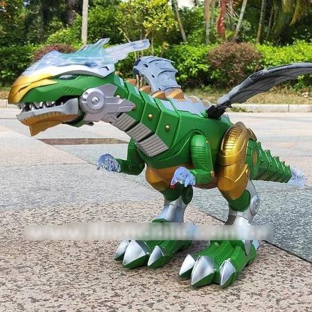 Imagem de Dinossauro que Anda Tiranossauro Rex com Som Luz e Solta Fumaça Verde