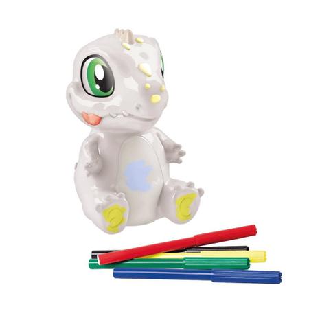Dinossauro Rex Para Pintar Jurassic 6 Canetinha Colorida - Samba Toys Imagem de Dinossauro Rex Para Pintar Jurassic 6 Canetinha Colorida
