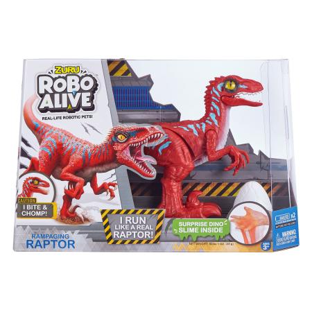 Imagem de Dinossauro Robo Alive Rampaging Raptor Com Ovo de Slime