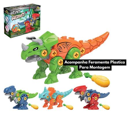 Livro - Faça E Brinque : Dinossauro - 3D - Pikoli Brinquedos