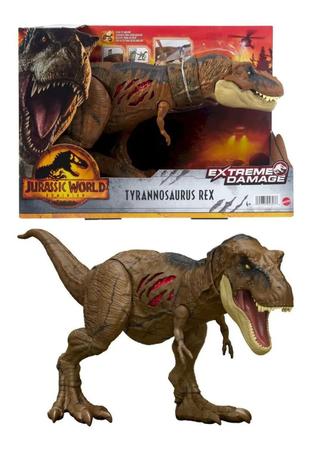 Dinossauro T-Rex Jurassic World Dominion Dano Extremo Mattel HGC19