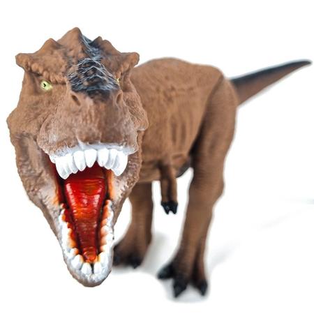 Imagem de Dinossauro T-rex Tirano Rex Miniatura Realista Boneco Em Vinil - Bee Toys
