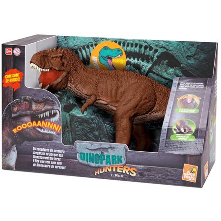 Dinossauro Dinopark T-Rex Som e Articulações - Bee Toys - Zaza Toys