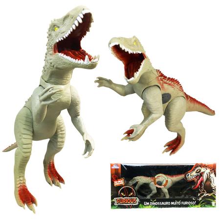 Boneco Dinossauro Tirano Rex World Grande Brinquedo com Som Menino