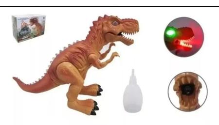 Dinossauro Tiranossauro Rex com Luz, Som, Movimento e Solta Fumaça - Fun  Game - DiverMais