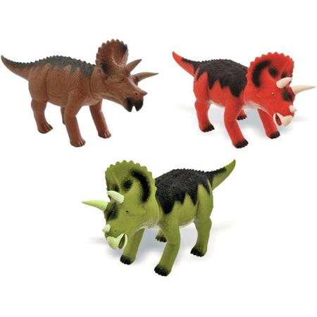 Imagem de Dinossauro Triceratopo Dinos Adjomar Brinquedos Menino