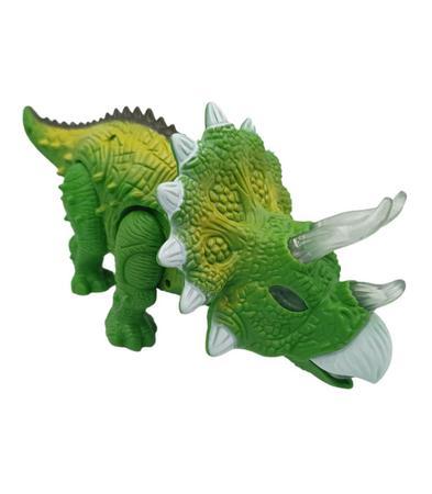 Dinossauro Robô Triceratops com Luz e Som Sakes - minipreco