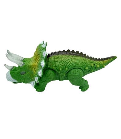 Dinossauro Robô Triceratops com Luz e Som Sakes - minipreco