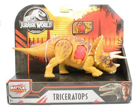 Imagem de Dinossauro Triceratops Jurassic World Battle Damage - Mattel