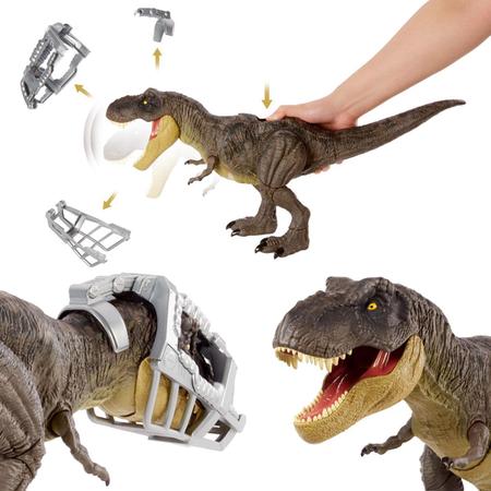 Jurassic World T-Rex Fuga Extrema - GWD67 - Com som - Mattel - Real  Brinquedos