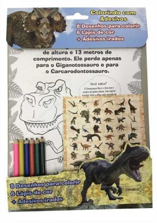 Dinossauros - Colorindo com adesivos - Ed. Online