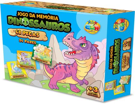 Jogo da Memória Dinossauros – Zepelim Brinquedos Educativos