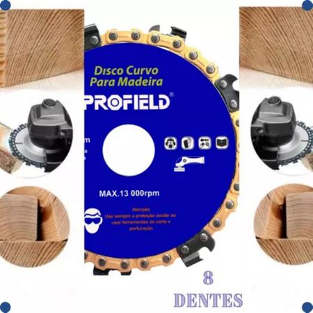 Imagem de Disco Corte Desbaste Para Madeira Motoserra 115 X 22,23mm