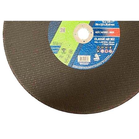 Imagem de Disco Corte Ferro Norton Classic Ar302 - 14''X1''X3/4'' - 3,0Mm