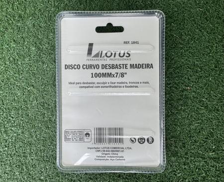 Imagem de Disco Curvo De Desbaste P/ Modelar Madeira 100mm X 7/8' Polegadas