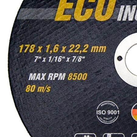 Imagem de Disco De Corte Inox 7 X 1,6mm - Kit Caixa Com 100 Peças