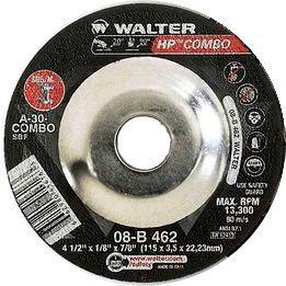 Imagem de Disco De Desbaste 4.1/2" x 1/8" 7/8" 08B462 - Walter