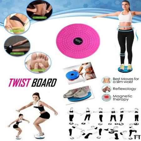 Imagem de Disco de equilibrio roda exercicio twist de torção pilates yoga massageador academia em casa fisioterapia prancha