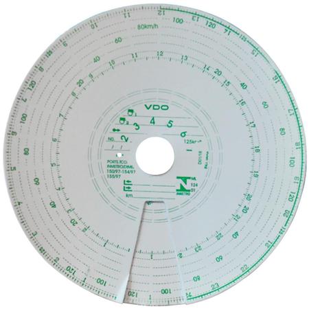 Imagem de Disco Diagrama Tacógrafo Semanal 125Km 7D 70 Unidades Vdo