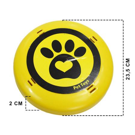 Imagem de Disco Frisbee Lançador Brinquedo Pet Para Praia Campo