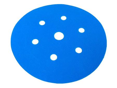 Imagem de Disco Hookit Lixamento A Seco Abrasivo 3M Blue 321U Grão 400 7 Furos