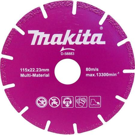 Disco Rebolo Diamantado Multimateriais Makita D-58883 115Mm Imagem de Disco Rebolo Diamantado Multimateriais Makita D-58883 115Mm
