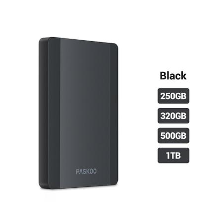 Imagem de Disco rígido externo portátil PASKOO 250GB USB 3.0