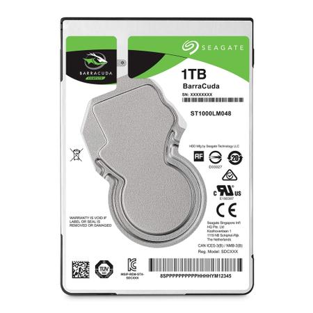 Imagem de Disco rígido Seagate BarraCuda 1TB 2.5" SATA 6Gb/s para PC