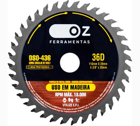 Serra Circular WÍDEA 36D 110MM Linha Profissional para Madeira