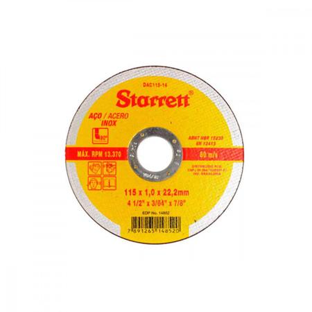 Imagem de Disco Starrett Inox 7  X 1,6X7/8" - Kit C/12 Unidades