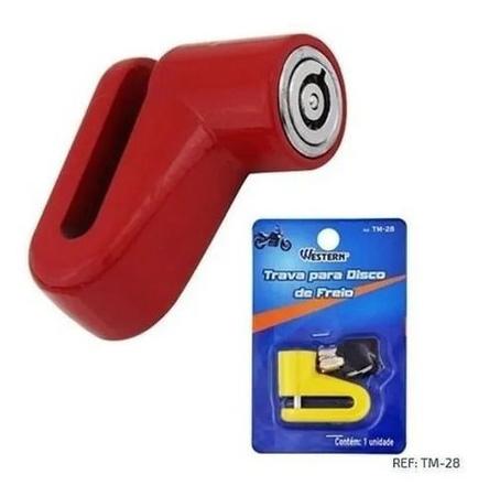 Disco Trava de Segurança da motocicleta Scooter Ferramentas Lembrete Anti Roubo de Bicicleta Moto - Western Imagem de Disco Trava de Segurança da motocicleta Scooter Ferramentas Lembrete Anti Roubo de Bicicleta Moto